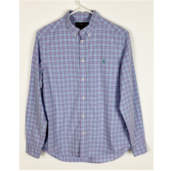 Ralph Lauren Other - Ralph Lauren Button Down Shirt Boys Size XL 18-20 Long Sleeve Blue Pink